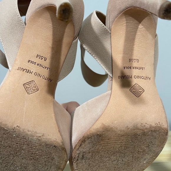 ANTONIO MELANI Stelena Modern Taupe Slingback Heel - Picture 8 of 8